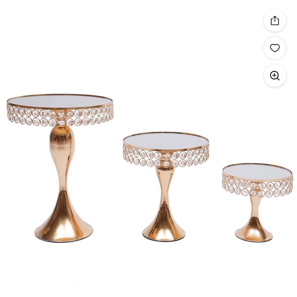 Set of 6 dessert tray holders